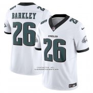 Camiseta NFL Limited Philadelphia Eagles Saquon Barkley Vapor F.U.S.E. Blanco