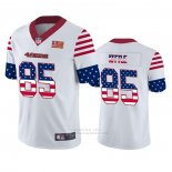 Camiseta NFL Limited San Francisco 49ers George Kittle Independence Day Blanco