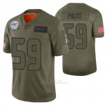 Camiseta NFL Limited Seattle Seahawks Jachai Polite 2019 Salute To Service Verde