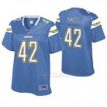 Camiseta NFL Mujer San Diego Chargers Uchenna Nwosu Powder Pro Line Azul