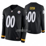 Camiseta NFL Pittsburgh Steelers Personalizada Negro Therma Manga Larga