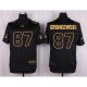 Camiseta New England Patriots Gronkowski Negro Nike Elite Pro Line Gold NFL Hombre