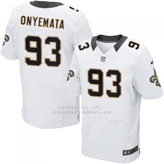 Camiseta New Orleans Saints Onyemata Blanco 2016 Nike Elite NFL Hombre