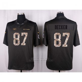Camiseta New York Jets Decker Apagado Gris Nike Anthracite Salute To Service NFL Hombre