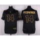 Camiseta New York Jets Fitzpatrick Negro Nike Elite Pro Line Gold NFL Hombre