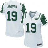 Camiseta New York Jets Johnson Blanco Nike Game NFL Mujer