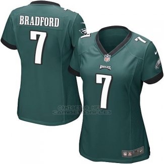Camiseta Philadelphia Eagles Bradford Verde Nike Game NFL Mujer