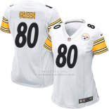 Camiseta Pittsburgh Steelers Green Blanco Nike Game NFL Mujer