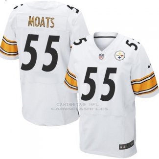 Camiseta Pittsburgh Steelers Moats Blanco Nike Elite NFL Hombre