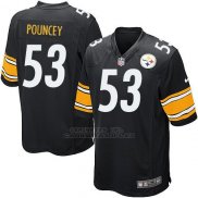 Camiseta Pittsburgh Steelers Pouncey Negro Nike Game NFL Hombre
