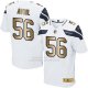 Camiseta Seattle Seahawks Avril Blanco Nike Gold Elite NFL Hombre