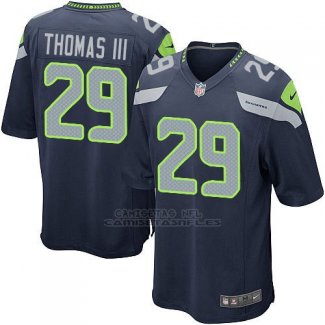 Camiseta Seattle Seahawks Thomas Azul Oscuro Nike Game NFL Nino