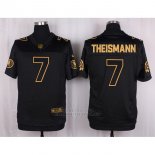 Camiseta Washington Commanders Theismann Negro Nike Elite Pro Line Gold NFL Hombre