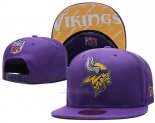 Gorra NFL Minnesota Vikings Violeta Gold Plata