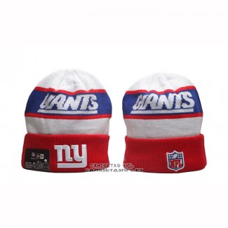 Gorro Beanie New York Giants New Era Sideline Blanco Rojo