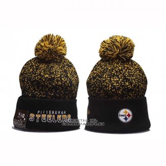 Gorro Beanie Pittsburgh Steelers New Era Sideline Negro Amarillo2
