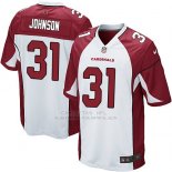 Camiseta Arizona Cardinals Johnson Blanco Rojo Nike Game NFL Nino