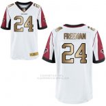 Camiseta Atlanta Falcons Freeman Blanco Nike Gold Elite NFL Hombre Camiseta Atlanta Falcons Freeman Blanco Nike Gold Elite NFL Hombre