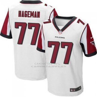 Camiseta Atlanta Falcons Hageman Blanco Nike Elite NFL Hombre