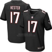 Camiseta Atlanta Falcons Hester Negro Nike Elite NFL Hombre