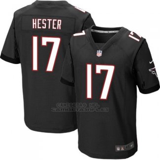 Camiseta Atlanta Falcons Hester Negro Nike Elite NFL Hombre