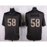 Camiseta Baltimore Ravens Dumervil Apagado Gris 2016 Nike Anthracite Salute To Service NFL Hombre