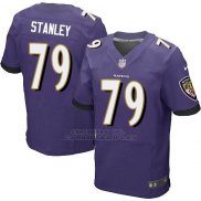 Camiseta Baltimore Ravens Stanley Violeta Nike Elite NFL Hombre
