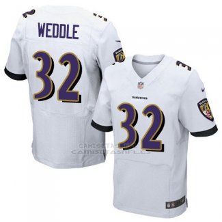 Camiseta Baltimore Ravens Weddle Blanco Nike Elite NFL Hombre