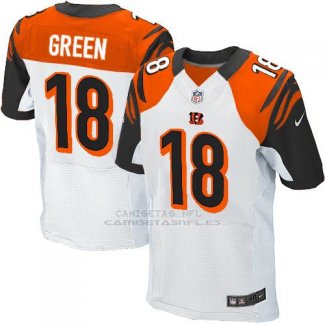 Camiseta Cincinnati Bengals Green Blanco Nike Elite NFL Hombre