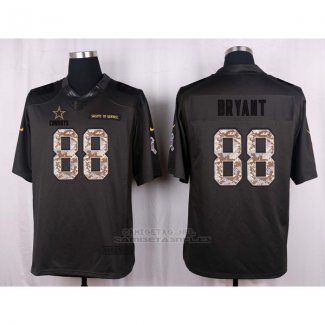 Camiseta Dallas Cowboys Bryant Apagado Gris Nike Anthracite Salute To Service NFL Hombre