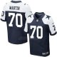 Camiseta Dallas Cowboys Martin Profundo Azul y Blanco Nike Elite NFL Hombre