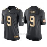 Camiseta Dallas Cowboys Romo Negro 2016 Nike Gold Anthracite Salute To Service NFL Hombre