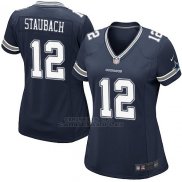 Camiseta Dallas Cowboys Staubach Negro Nike Game NFL Mujer