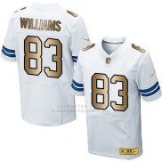Camiseta Dallas Cowboys Williams Blanco Nike Gold Elite NFL Hombre