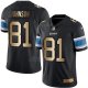 Camiseta Detroit Lions Johnson Negro Nike Gold Legend NFL Hombre