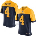 Camiseta Green Bay Packers Favre Profundo Azul y Amarillo Nike Elite NFL Hombre