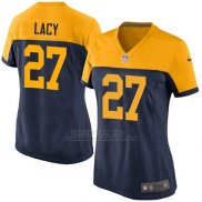 Camiseta Green Bay Packers Lacy Negro Amarillo Nike Game NFL Mujer