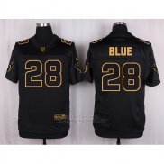 Camiseta Houston Texans Blue Negro Nike Elite Pro Line Gold NFL Hombre