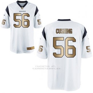 Camiseta Houston Texans Cushing Blanco Nike Gold Game NFL Hombre
