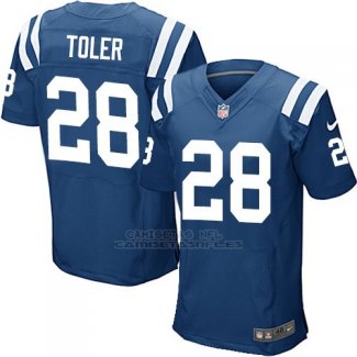 Camiseta Indianapolis Colts Toler Azul Nike Elite NFL Hombre