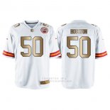 Camiseta Kansas City Chiefs Houston Blanco Nike Gold Game NFL Hombre