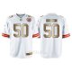 Camiseta Kansas City Chiefs Houston Blanco Nike Gold Game NFL Hombre