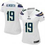 Camiseta Los Angeles Chargers Alworth Blanco Nike Game NFL Mujer Camiseta Los Angeles Chargers Alworth Blanco Nike Game NFL Mujer