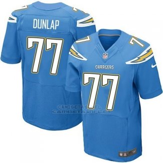 Camiseta Los Angeles Chargers Dunlap Azul Nike Elite NFL Hombre