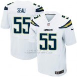 Camiseta Los Angeles Chargers Seau Blanco Nike Elite NFL Hombre