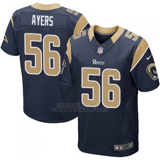 Camiseta Los Angeles Rams Ayers Profundo Azul Nike Elite NFL Hombre