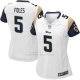 Camiseta Los Angeles Rams Foles Blanco Nike Game NFL Mujer