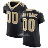 Camiseta NFL Elite New Orleans Saints Personalizada Vapor Untouchable Negro