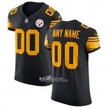 Camiseta NFL Elite Pittsburgh Steelers Personalizada Vapor Untouchable Negro2