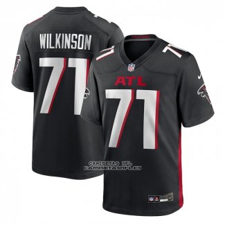 Camiseta NFL Game Atlanta Falcons Elijah Wilkinson Negro1